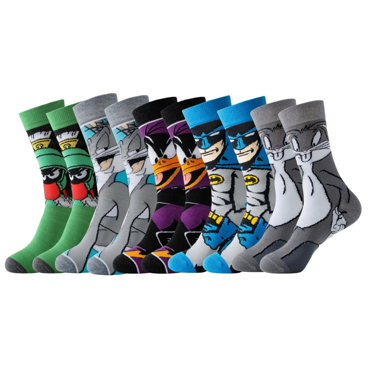 Bright & fun unisex cartoon ankle socks set. Embrace comfort & style with funny animated character designs for all fans.