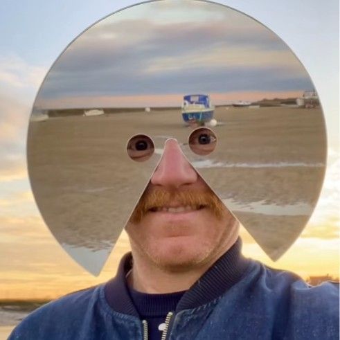 Unique unisex mirror mask for Halloween costumes, themed parties & fun photo props.
