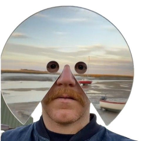 Full face mirror mask, a cool party accessory & unique costume item for adults.
