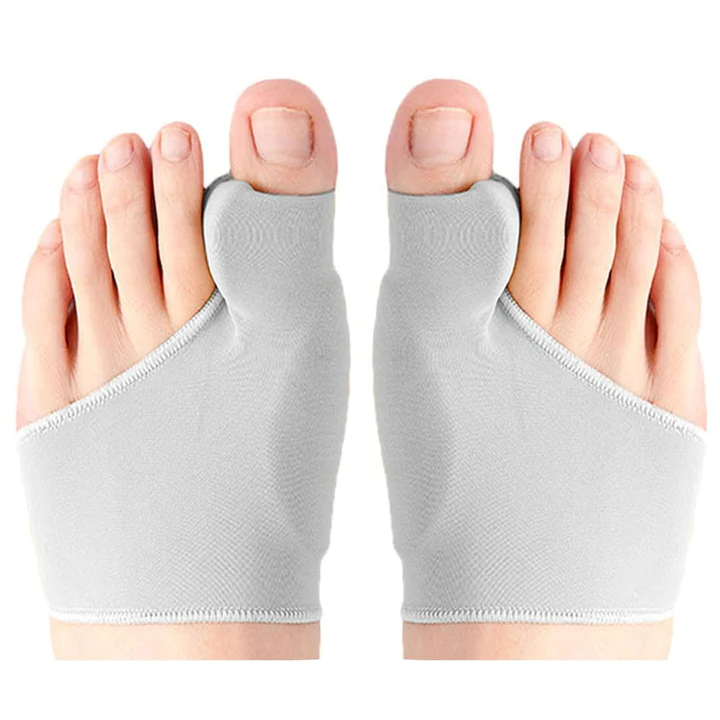 Unisex gel bunion corrector for comfortable toe alignment & hallux valgus pain relief.