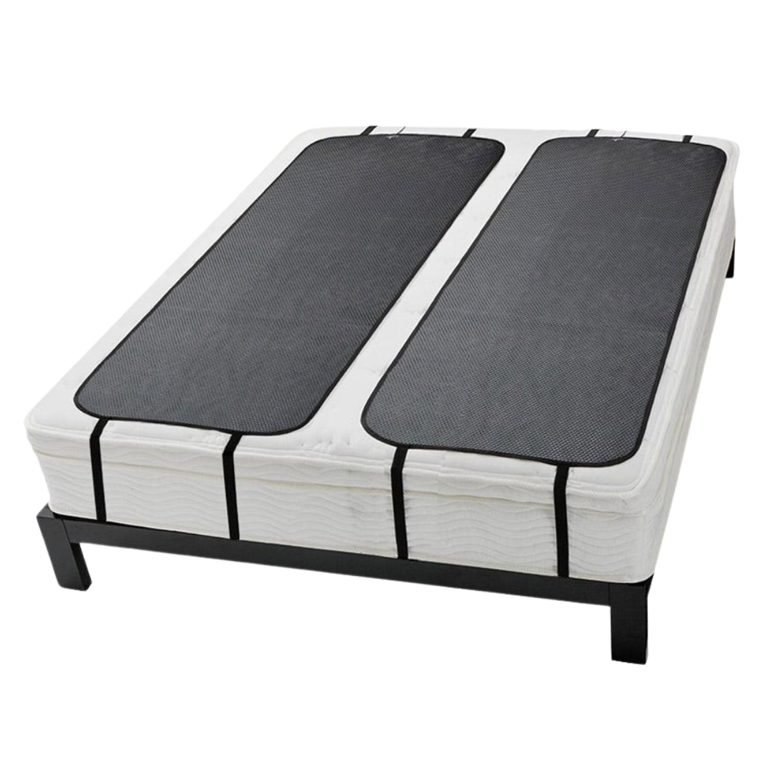 Premium unisex grounding sleep mat, ideal for restorative rest, reducing EMF exposure, and promoting well-being.