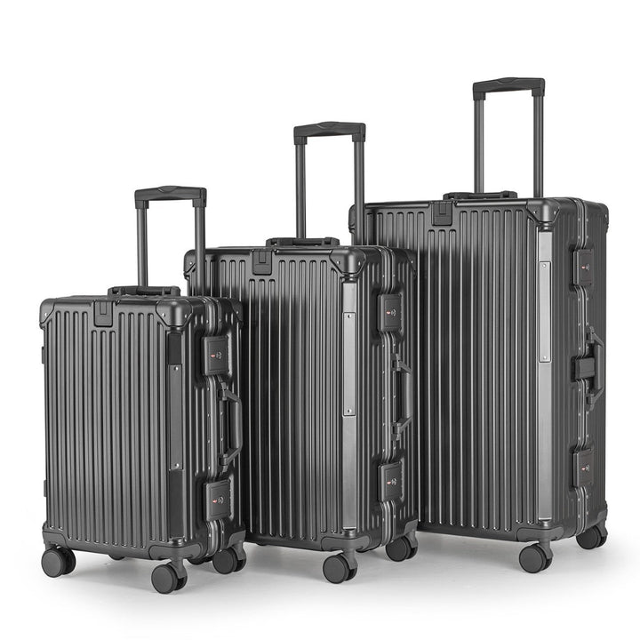Complete hardside spinner luggage set for unisex travel, robust and secure for all your journey essentials.
