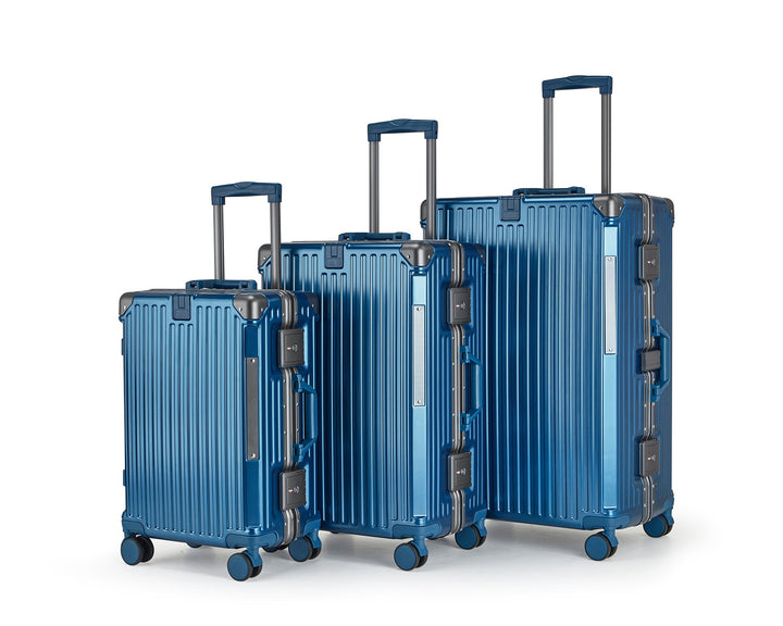 Premium hardside spinner luggage set for unisex travelers, offering robust protection and effortless mobility.