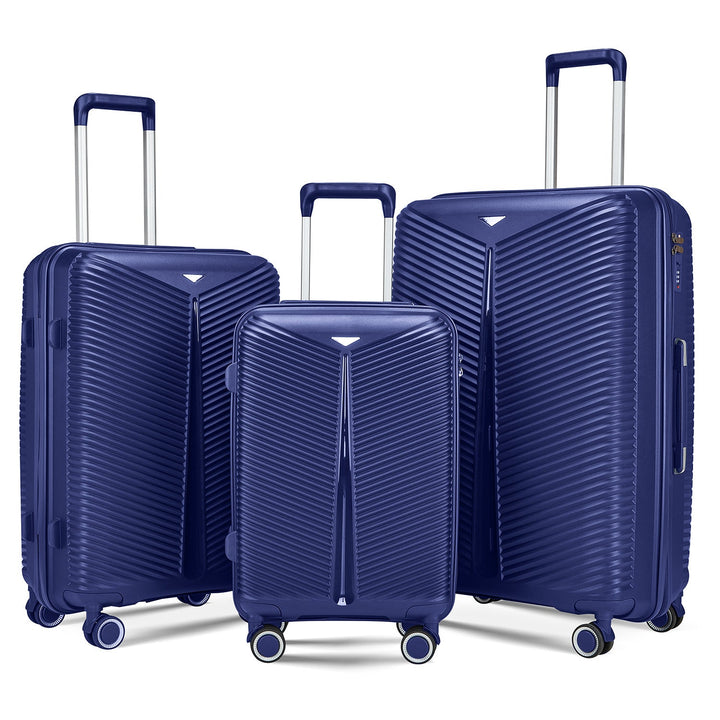 Premium unisex hardshell luggage set for comfortable, stylish, & durable travel experiences. All sizes.