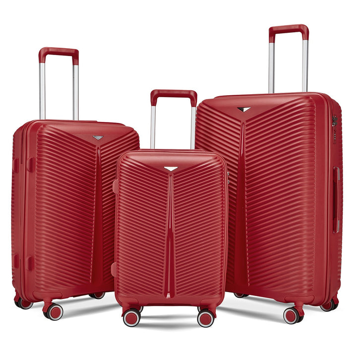 Vacation-ready hardshell luggage set for all travel adventures. Durable, expandable, & airport friendly.