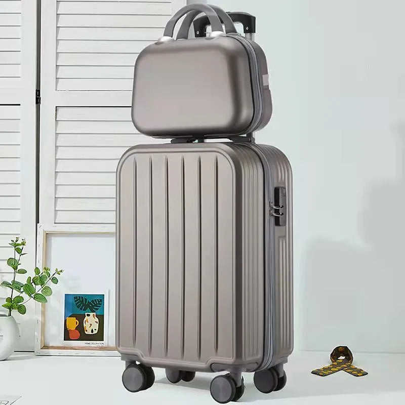 Robust unisex hardshell luggage set, built for durable and long-lasting travel adventures & vacations.