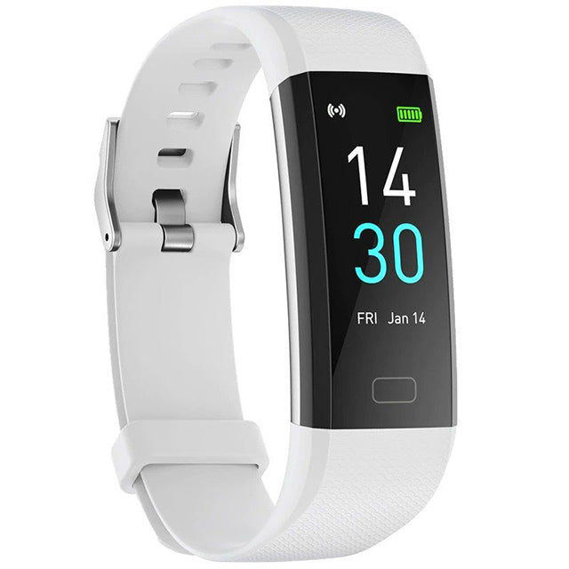 Unisex wellness device, a smartwatch with heart rate & blood pressure tracking for active living.