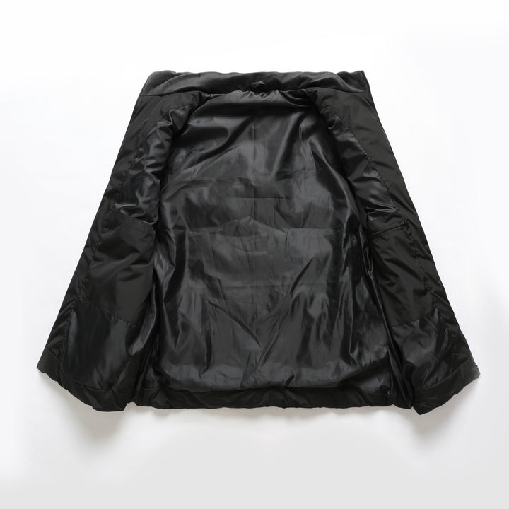 Premium unisex heated jacket for men and women, delivering consistent warmth & water resistance.