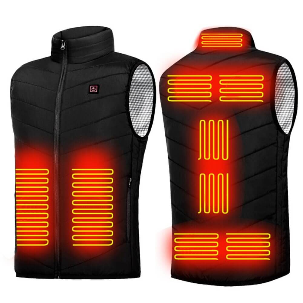 Rechargeable electric heated vest for women and men. Ideal thermal layering vest for outdoor gear & cold weather.