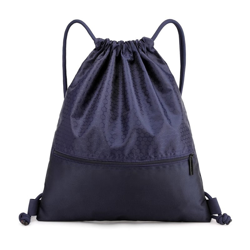 Unisex honeycomb drawstring gym bag for sports & travel, durable, lightweight, perfect for active lifestyles.