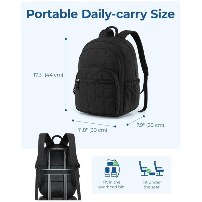 Durable, water-resistant unisex backpack with modern design, ideal for travel and daily commute.