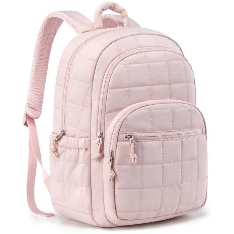 Modern, insulated travel backpack for outdoor adventures and daily commutes, offering comfort and space.