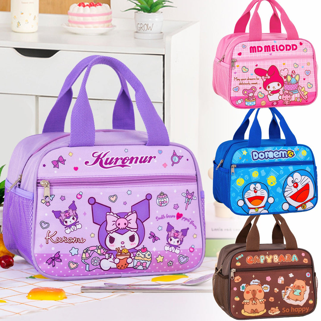 Unisex insulated lunch bag, portable food cooler for work, school, & picnics.