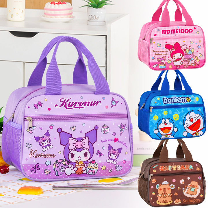 Unisex insulated lunch bag, portable food cooler for work, school, & picnics.