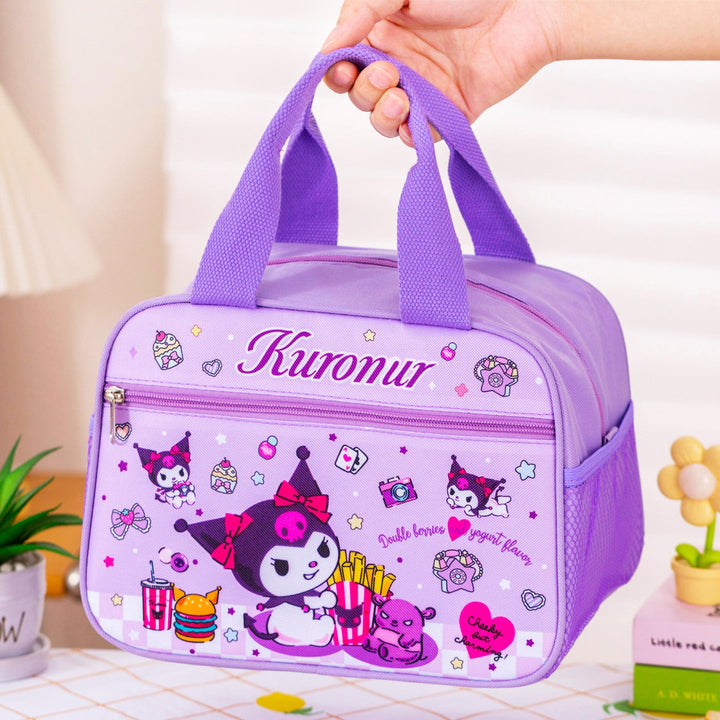 Fun graphic design reusable lunch bag, perfect for kids & adults, school, work, travel.