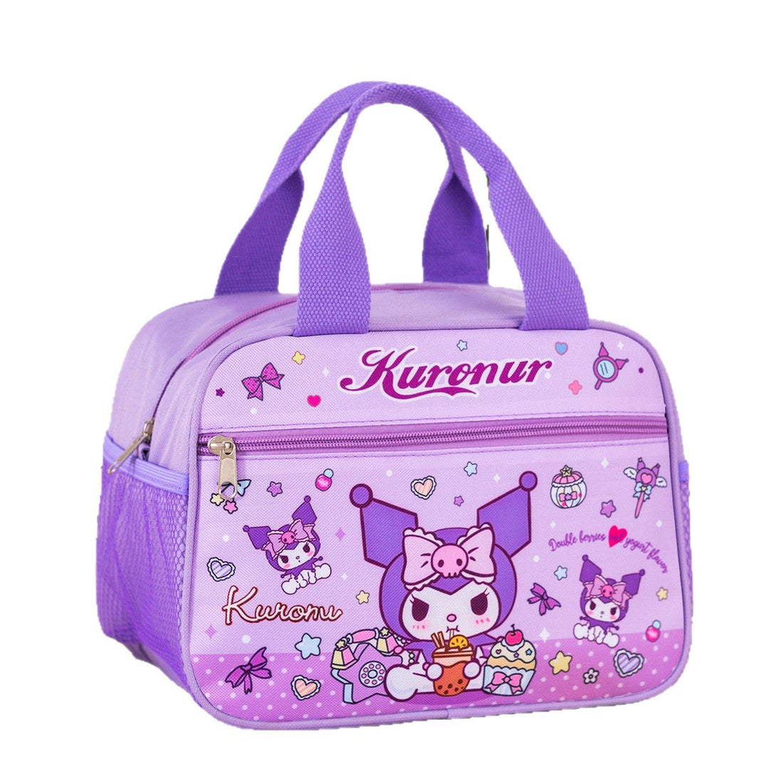 Durable, reusable insulated lunch bag, eco-friendly food tote for work, school, picnics.