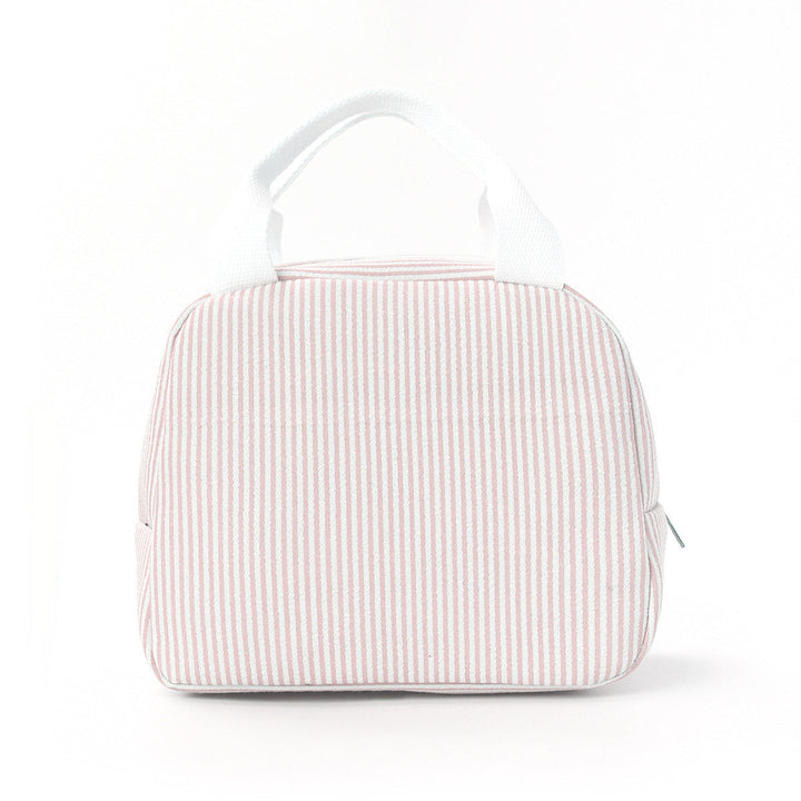 Open view of an insulated lunch bag, revealing ample space for multiple fresh meal prep containers.