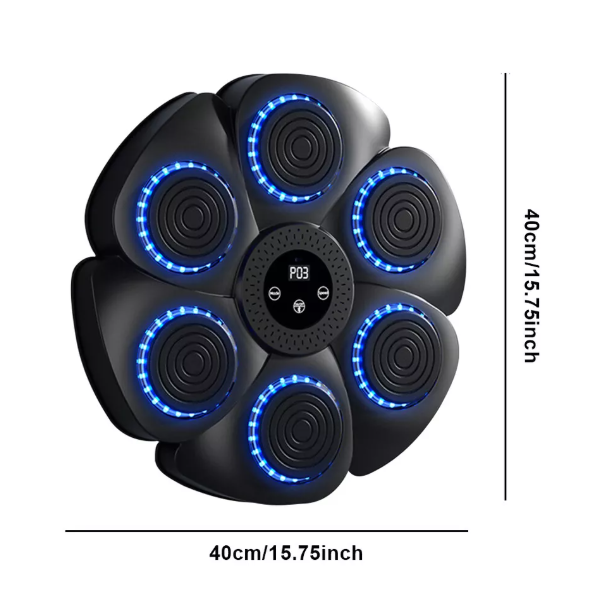 Unisex interactive fitness boxing pad with bright RGB LEDs, perfect for fun & challenging workouts.