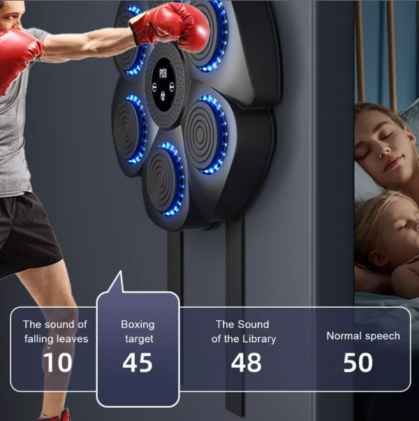 Durable interactive boxing pad with RGB LED, great for fitness, workout, and improving coordination.