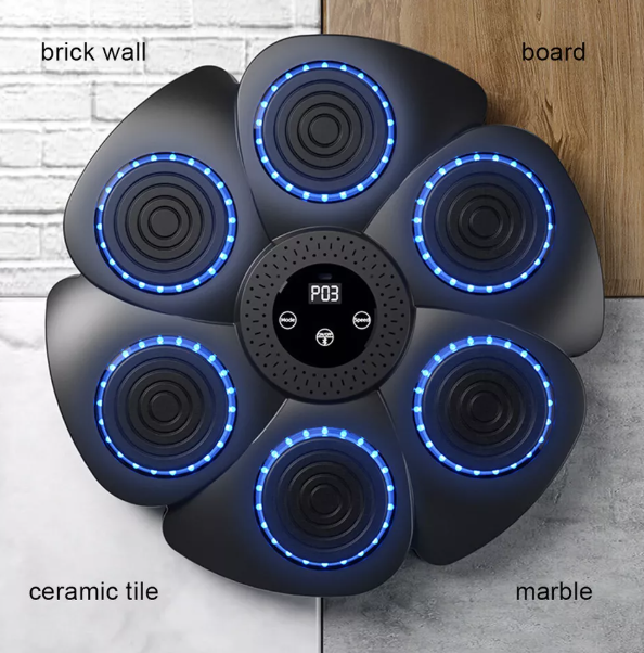 Durable LED boxing pad for interactive sports training, improving reaction speed & coordination.