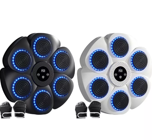 Unisex fitness boxing pad, LED light-up target for dynamic sports training & improved coordination.