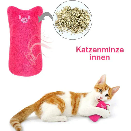 Interactive catnip toy for cats, made with scratch-resistant material. A durable pet toy for engaging feline fun & play.