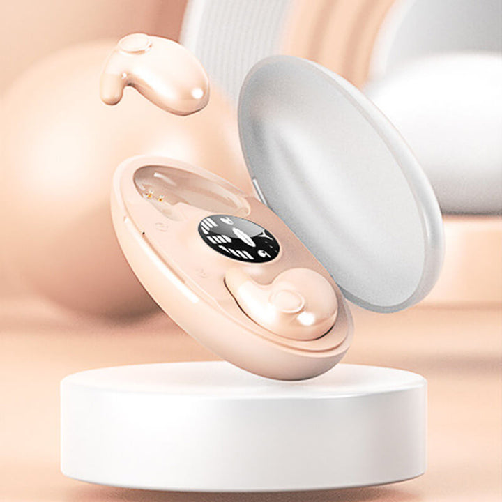 Revolutionary invisible sleep headphones. Ultra-comfortable wireless Bluetooth earbuds for all-night audio and peaceful rest.