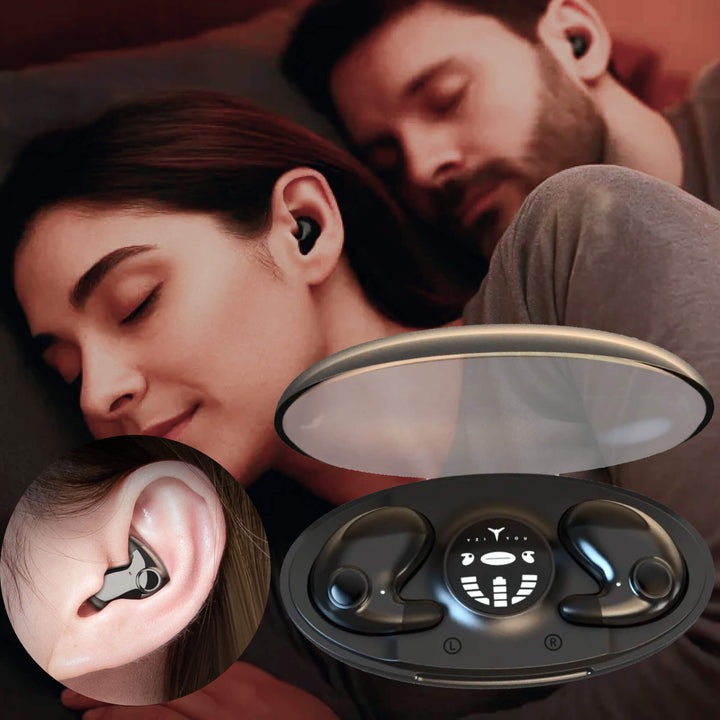 Enjoy personalized audio with comfortable, invisible wireless sleep earbuds.