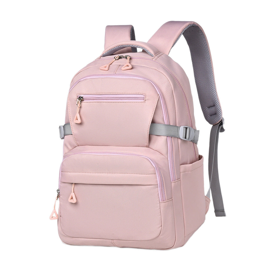 Organized laptop backpack with dedicated padded sleeve for tech, ideal for daily commute & school.