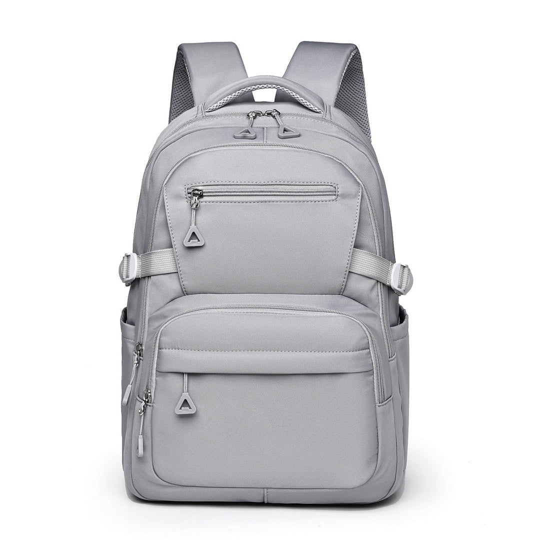 Sleek black work bag, a unisex laptop backpack designed for professionals, offering smart organization.