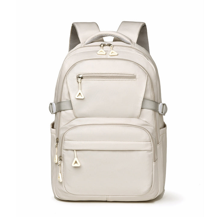 Ergonomic unisex travel backpack with padded straps for comfortable carrying of laptops & gear.