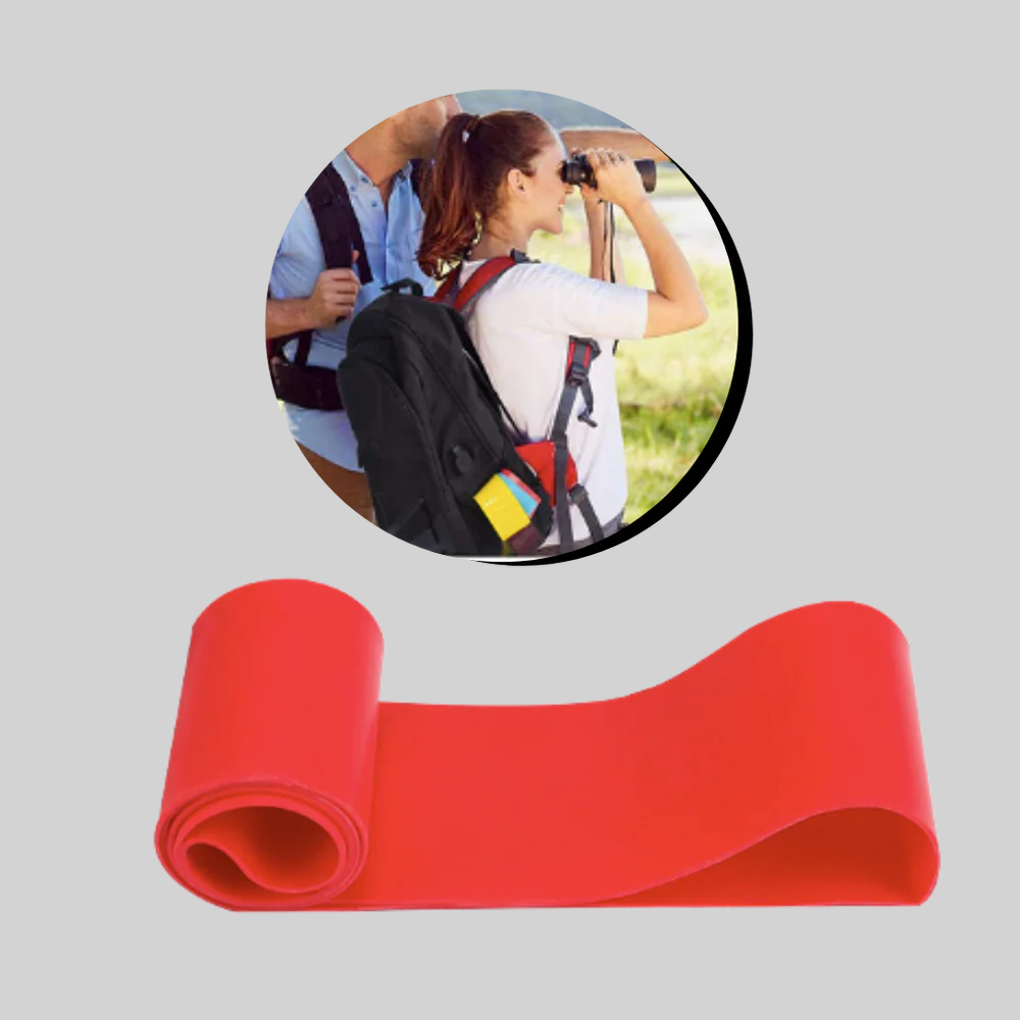 Get a full body workout with this unisex latex resistance band, ideal for strength, flexibility, & home fitness.