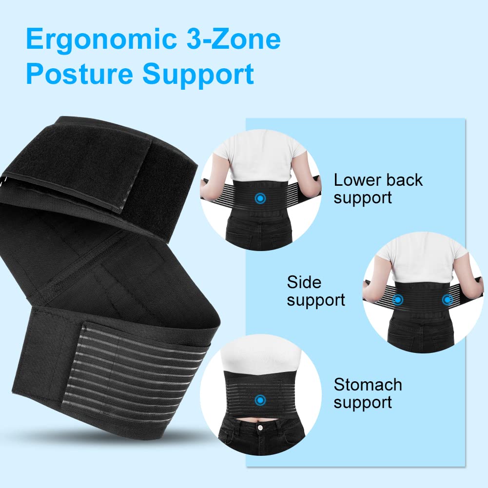 Unisex posture support belt, comfortable & lightweight for all-day lumbar pain relief.