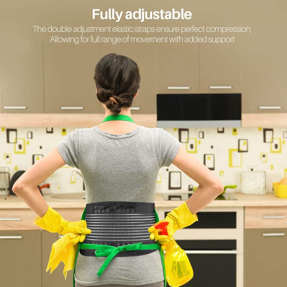 Lumbar support belt for men & women, offering discreet & effective pain relief.