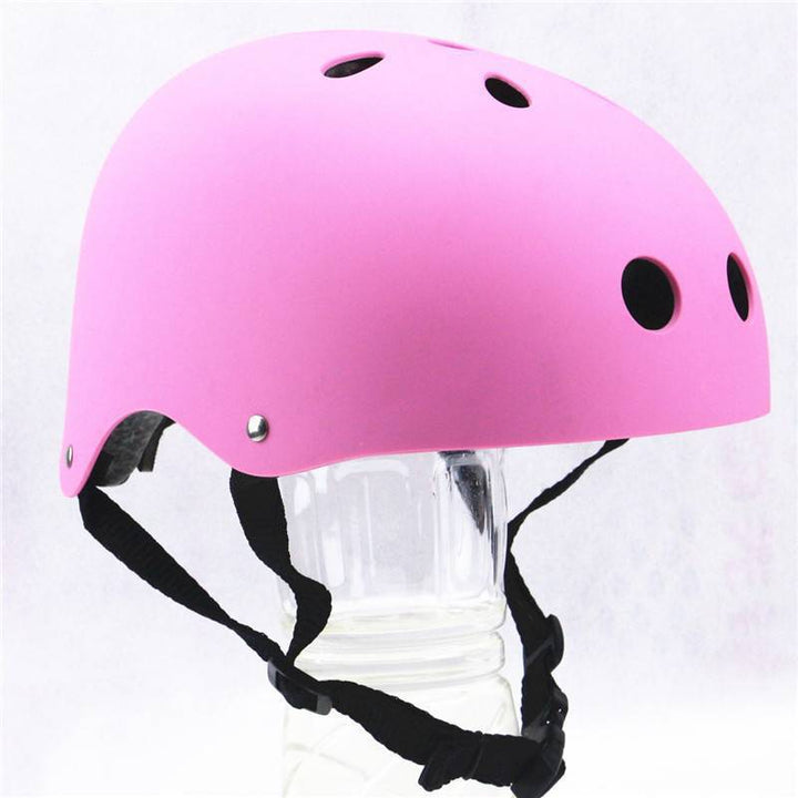 Ventilated multi-sport skate helmet. Lightweight design for airflow & protection during action sports.