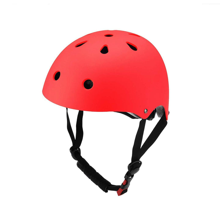 Person wearing a lightweight, protective unisex skate helmet. Essential safety gear for action sports.