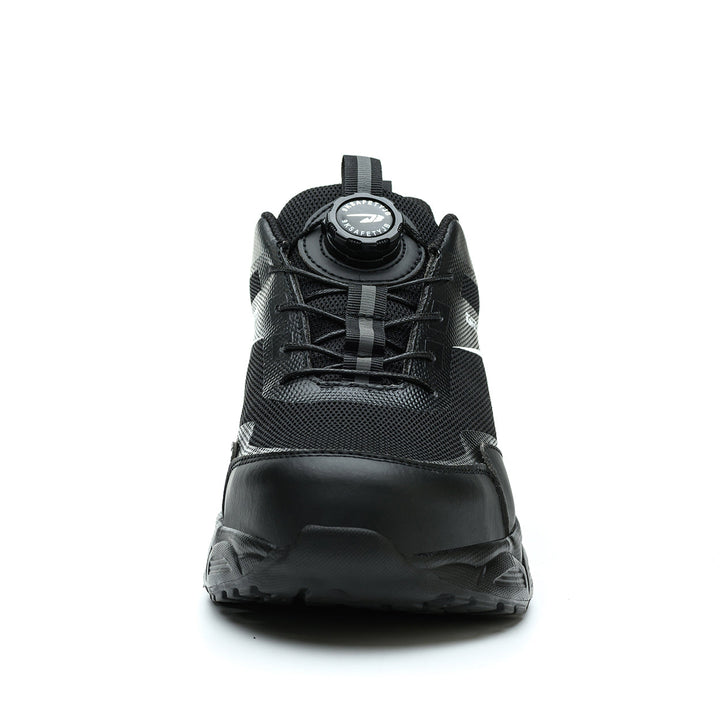 Modern unisex work shoes, steel toe, breathable & durable design for ultimate safety & comfort.