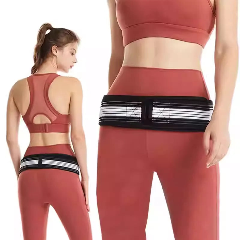 Unisex lumbar support belt for effective back pain relief & improved posture. Adjustable strap ensures comfortable daily wear.