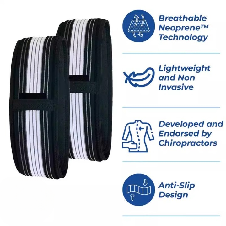 Unisex back support belt providing firm lumbar compression for lower back pain relief & posture improvement during activity.
