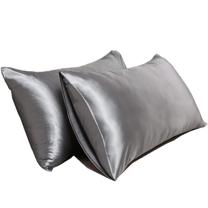 Luxury mulberry silk pillowcase, incredibly soft & smooth. Premium bedding enhances any bedroom.