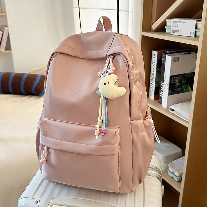 Stylish unisex school backpack, multi-functional design for students & daily essentials.
