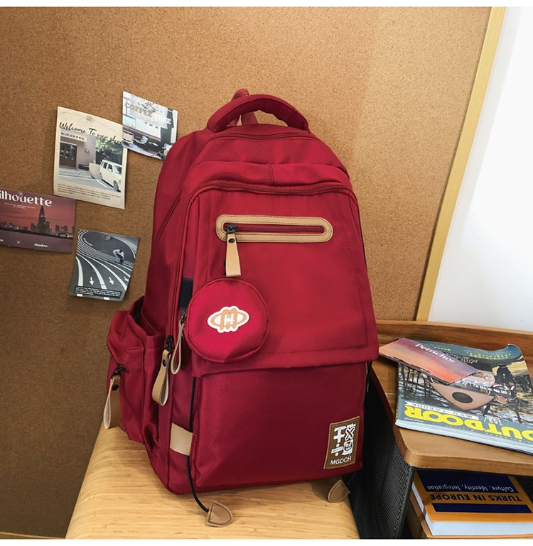 Everyday functional multi-pocket backpack for unisex students & professionals. Durable design for school, travel, work.