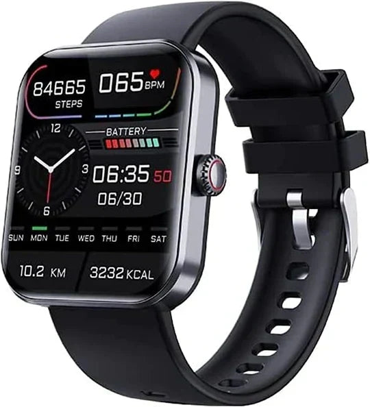 Stylish unisex smartwatch: non-invasive glucose, blood sugar, heart rate & sleep health tracker.
