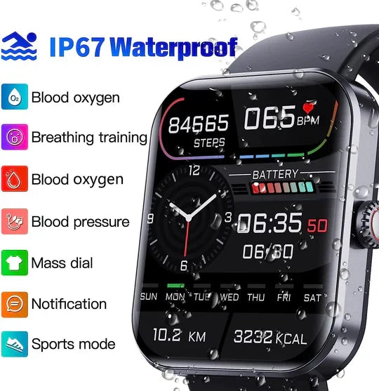 Get a smart fitness watch with non-invasive glucose, blood sugar & comprehensive activity tracker.