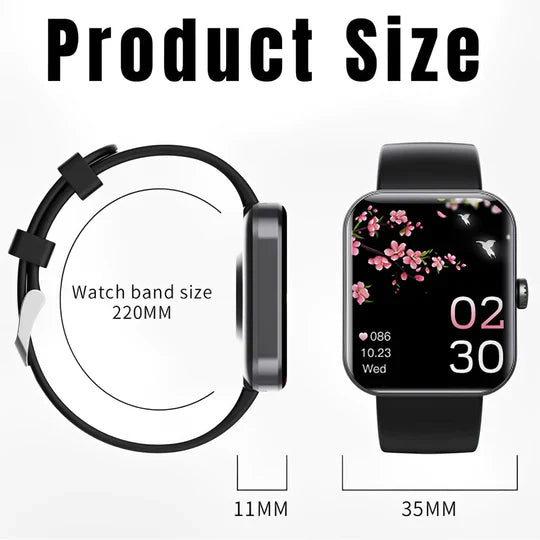 Accurate non-invasive glucose smartwatch for everyday blood sugar, heart rate & sleep tracking.