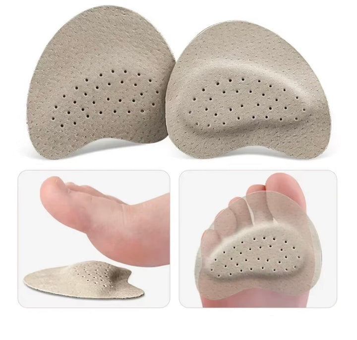 Foot comfort non-slip forefoot cushion pads for heels, sandals, and dress shoes, offering pressure relief.