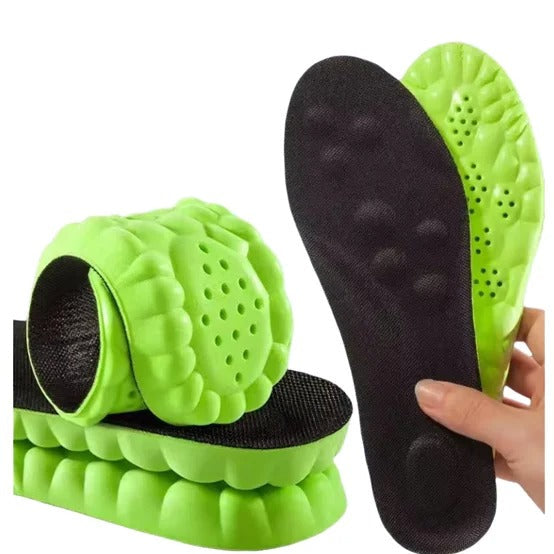 Unisex foot pain relief insoles with advanced arch support technology for walking comfort.