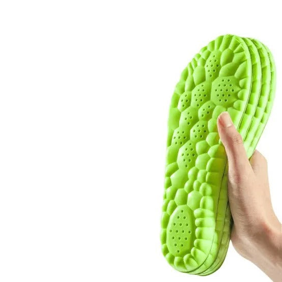 Ergonomic unisex insoles, providing targeted arch support for enhanced comfort during daily wear.