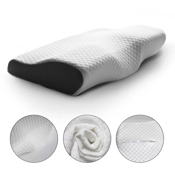 Memory foam cervical pillow for wellness, offering ergonomic support to relieve unisex neck & shoulder pain.