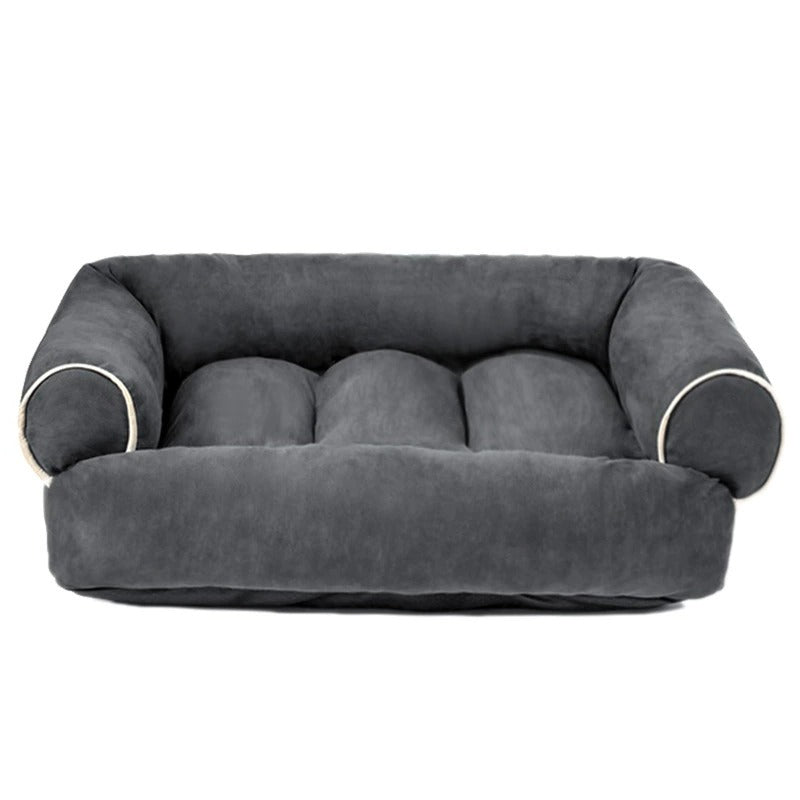 Luxurious pet sofa bed for dogs, providing orthopedic joint support & ultimate stress relief. Washable & comfy.
